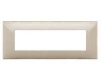 Декоративна рамка Classia, серия BASICS 1, КРЕМ, 7 модулна, ИТАЛИАНСКИ стандарт